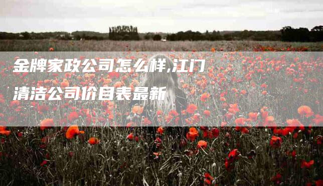 金牌家政公司怎么样,江门清洁公司价目表最新-家政服务网