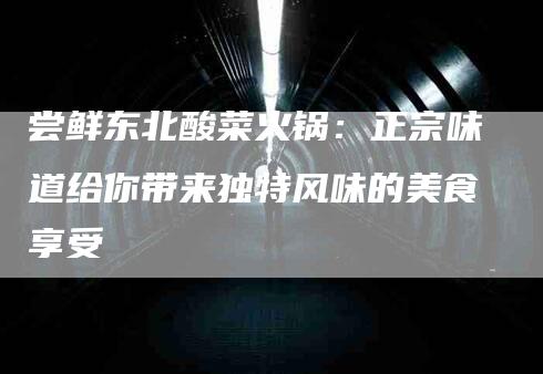 尝鲜东北酸菜火锅：正宗味道给你带来独特风味的美食享受