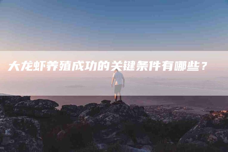 大龙虾养殖成功的关键条件有哪些？-家政服务网