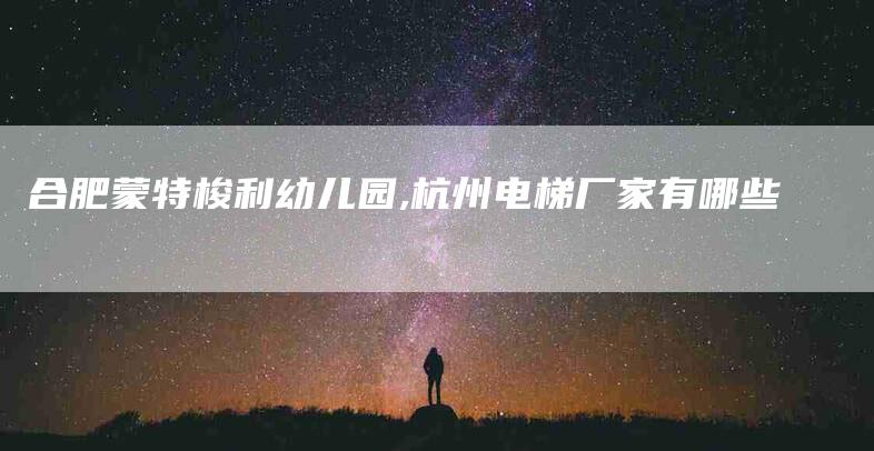 合肥蒙特梭利幼儿园,杭州电梯厂家有哪些-家政服务网