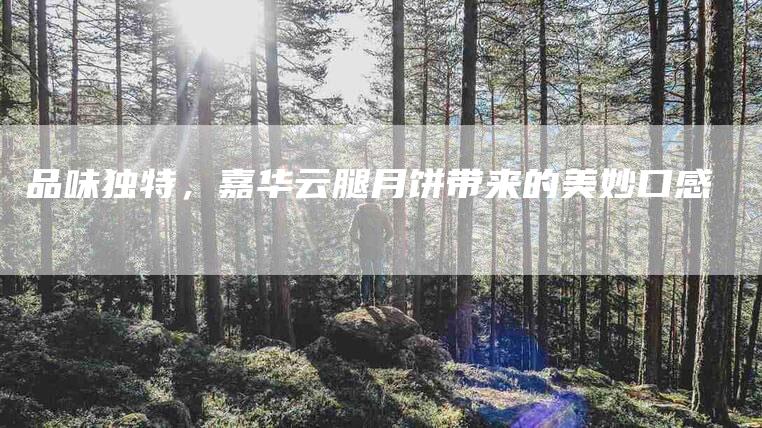 品味独特，嘉华云腿月饼带来的美妙口感
