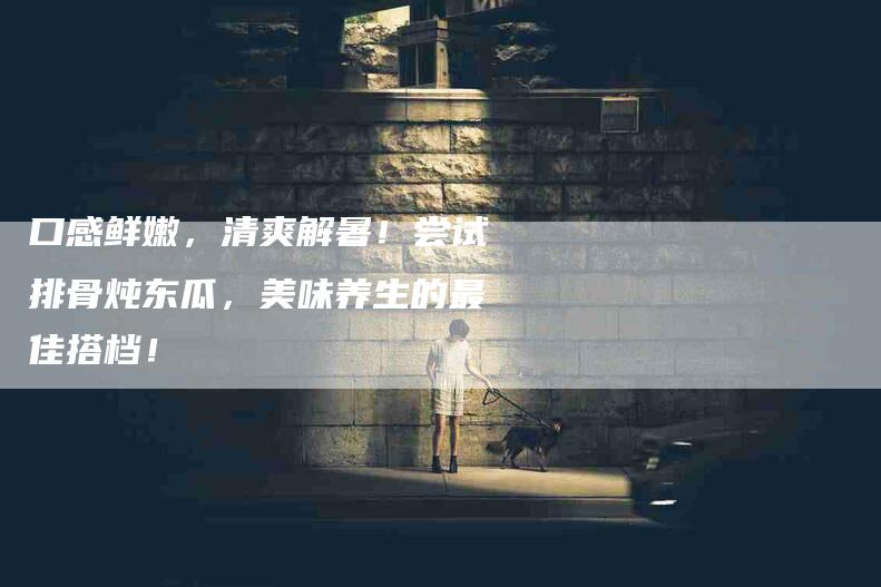 口感鲜嫩，清爽解暑！尝试排骨炖东瓜，美味养生的最佳搭档！-家政服务网