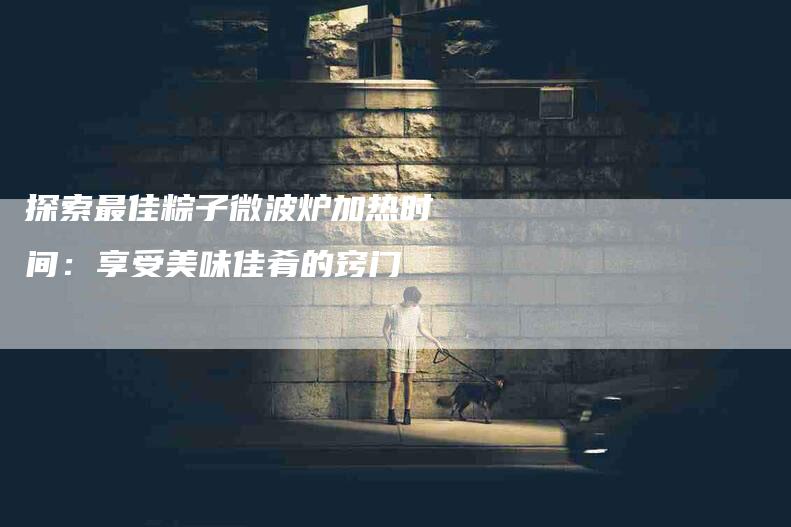 探索最佳粽子微波炉加热时间：享受美味佳肴的窍门