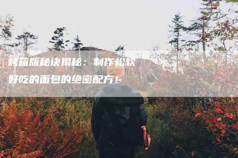 烤箱版秘诀揭秘：制作松软好吃的面包的绝密配方！