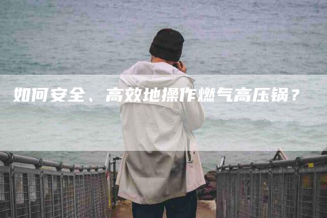 如何安全、高效地操作燃气高压锅？-家政服务网