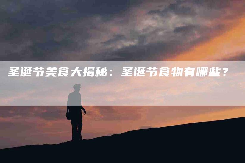 圣诞节美食大揭秘:圣诞节食物有哪些?-家政服务网