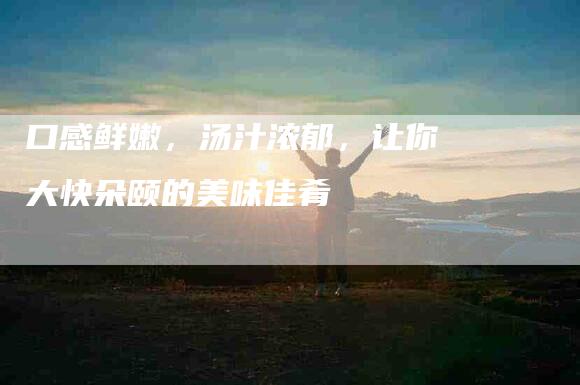 口感鲜嫩，汤汁浓郁，让你大快朵颐的美味佳肴-家政服务网