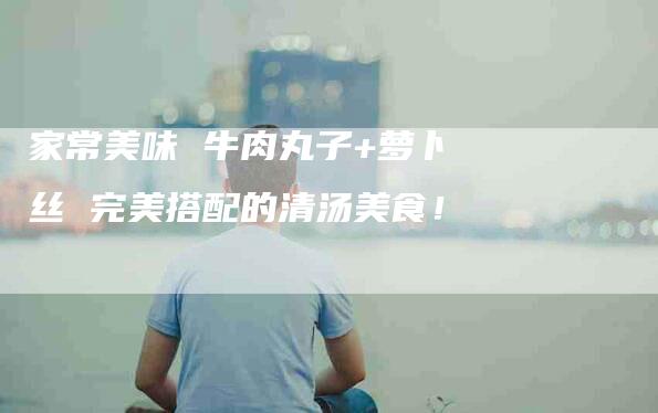 家常美味 牛肉丸子+萝卜丝 完美搭配的清汤美食！-家政服务网