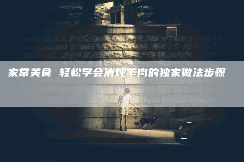 家常美食 轻松学会清炖羊肉的独家做法步骤-家政服务网