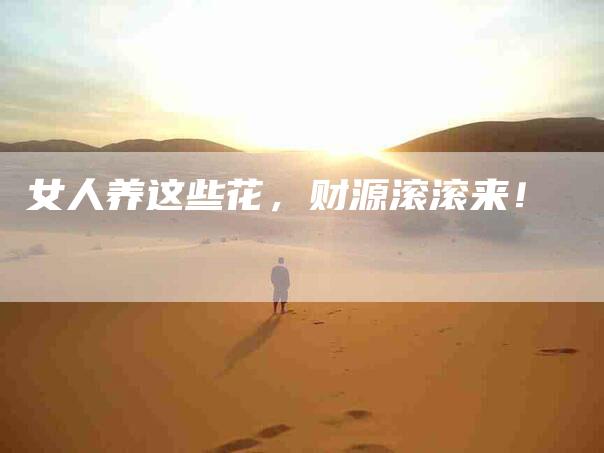 女人养这些花，财源滚滚来！-家政服务网