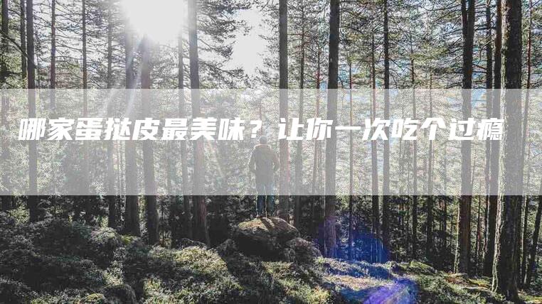 哪家蛋挞皮最美味？让你一次吃个过瘾-家政服务网