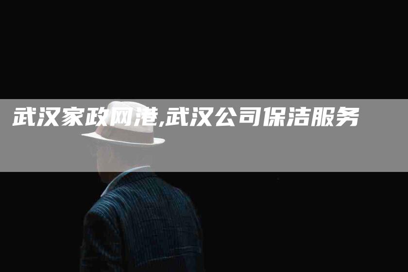 武汉家政网港,武汉公司保洁服务