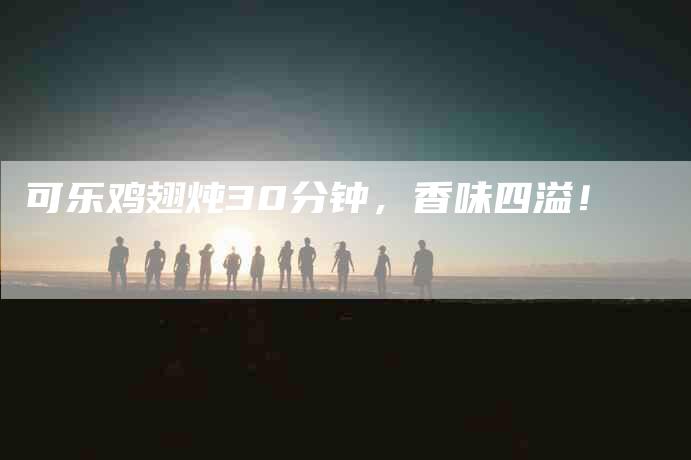 可乐鸡翅炖30分钟，香味四溢！