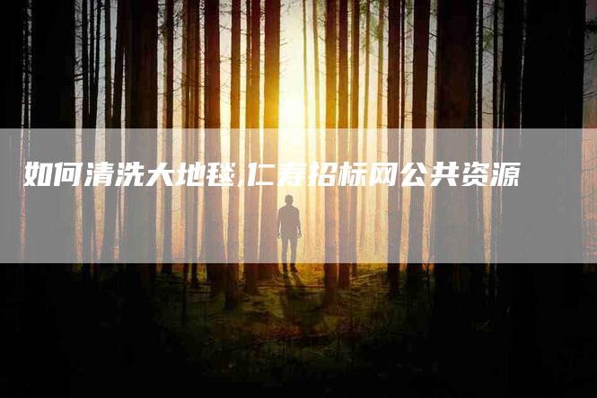 如何清洗大地毯,仁寿招标网公共资源-家政服务网