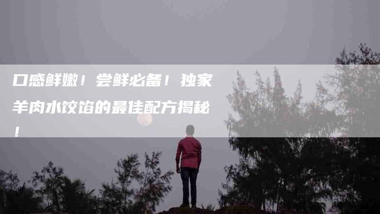 口感鲜嫩！尝鲜必备！独家羊肉水饺馅的最佳配方揭秘！-家政服务网