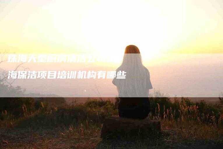 珠海大型厨房清洁公司,珠海保洁项目培训机构有哪些-家政服务网