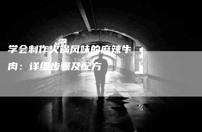 学会制作火锅风味的麻辣牛肉：详细步骤及配方-家政服务网