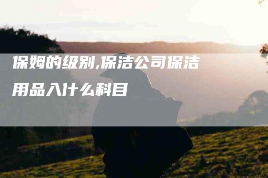 保姆的级别,保洁公司保洁用品入什么科目-家政服务网