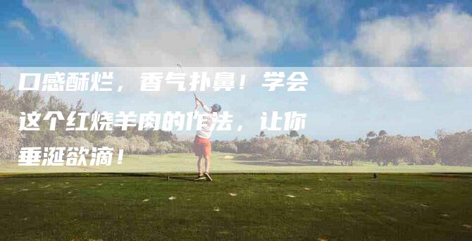 口感酥烂，香气扑鼻！学会这个红烧羊肉的作法，让你垂涎欲滴！-家政服务网