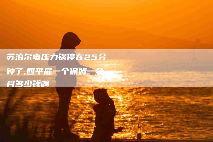 苏泊尔电压力锅停在25分钟了,四平雇一个保姆一个月多少钱啊-家政服务网