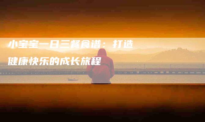 小宝宝一日三餐食谱：打造健康快乐的成长旅程-家政服务网