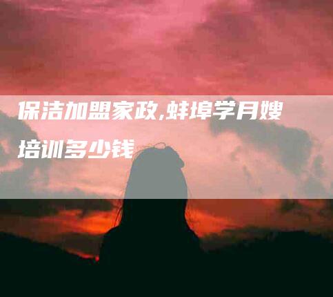保洁加盟家政,蚌埠学月嫂培训多少钱