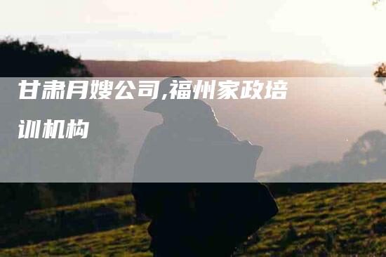 甘肃月嫂公司,福州家政培训机构