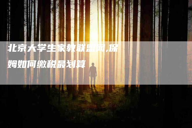 北京大学生家教联盟网,保姆如何缴税最划算