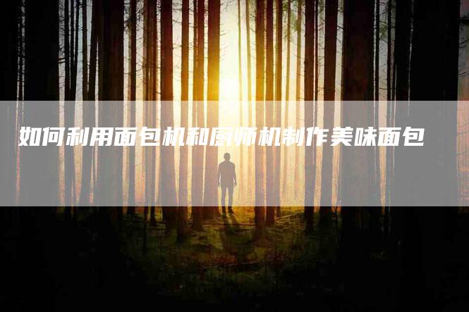 如何利用面包机和厨师机制作美味面包