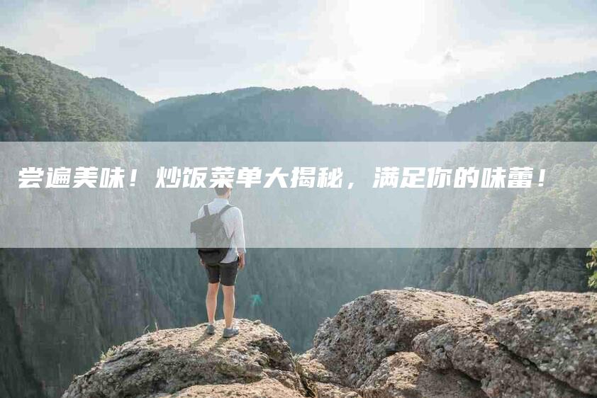 尝遍美味！炒饭菜单大揭秘，满足你的味蕾！-家政服务网
