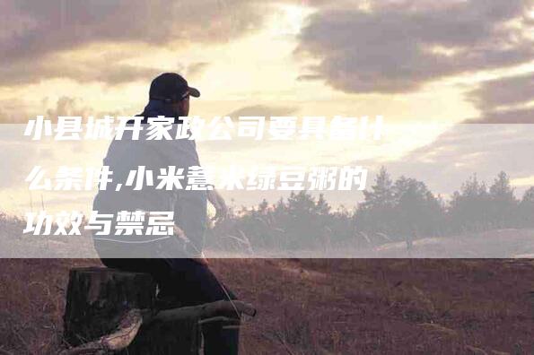 小县城开家政公司要具备什么条件,小米薏米绿豆粥的功效与禁忌