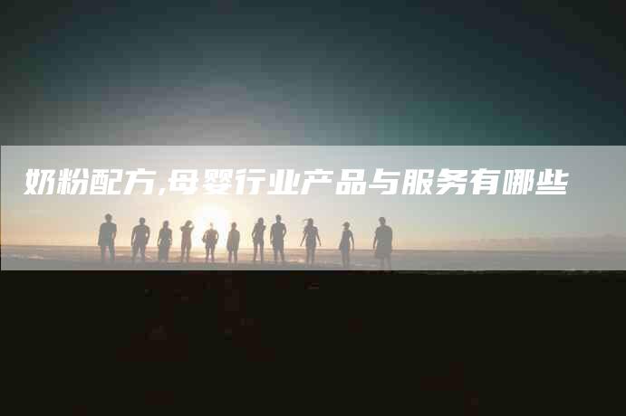 奶粉配方,母婴行业产品与服务有哪些-家政服务网