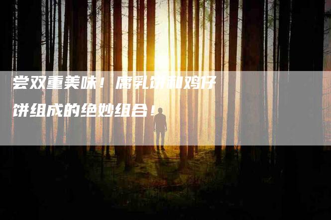 尝双重美味！腐乳饼和鸡仔饼组成的绝妙组合！-家政服务网